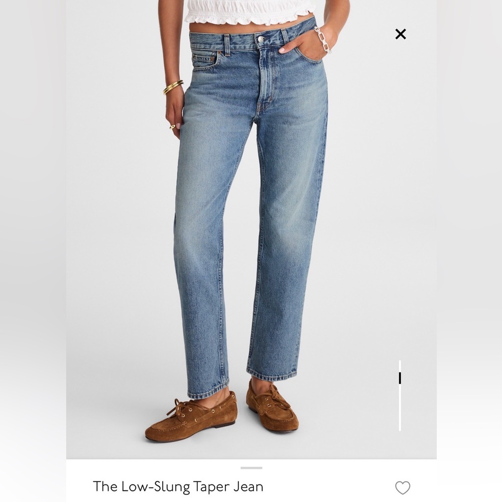 Madewell Low Slung Taper Jeans